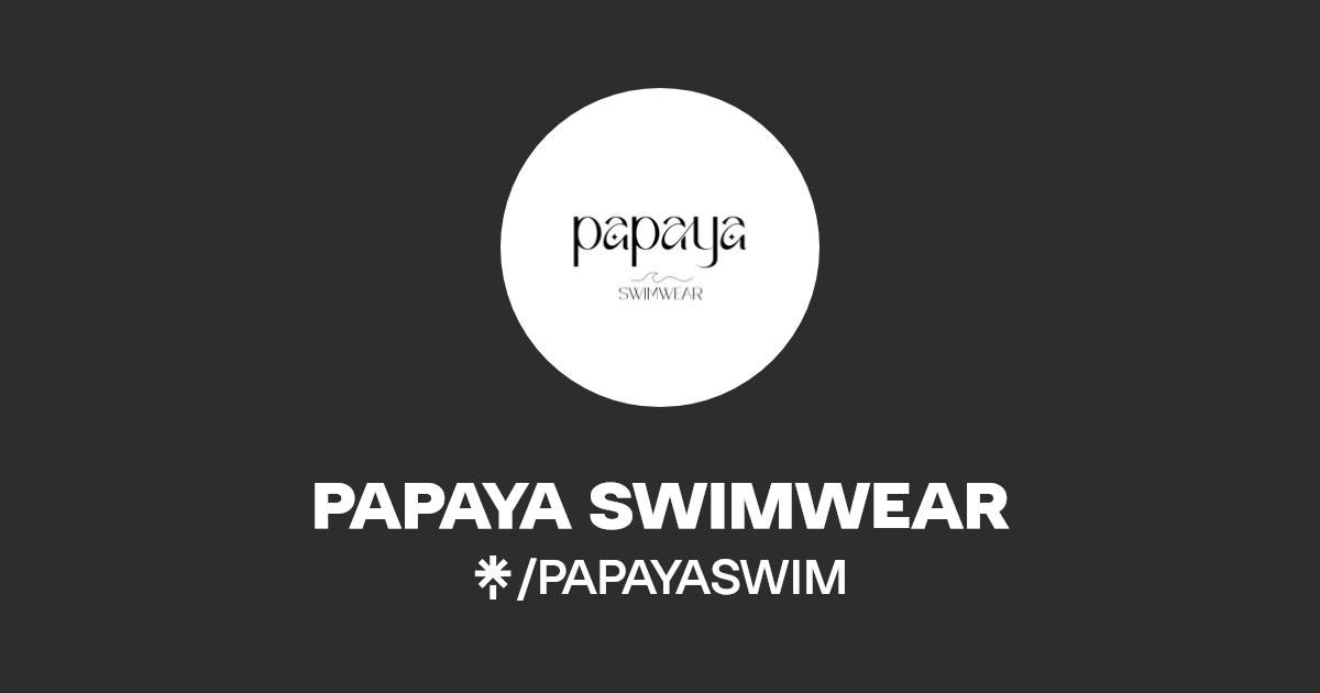 PAPAYA SWIMWEAR Instagram, TikTok Linktree