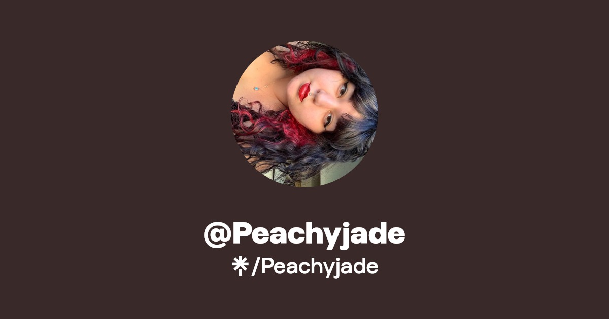 Peachyjade - Find @Peachyjade Onlyfans - Linktree