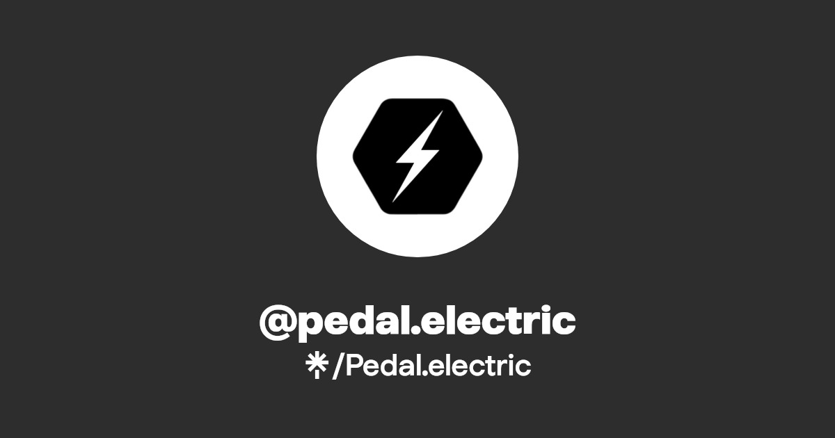 Pedal.electric Instagram, Facebook, TikTok Linktree