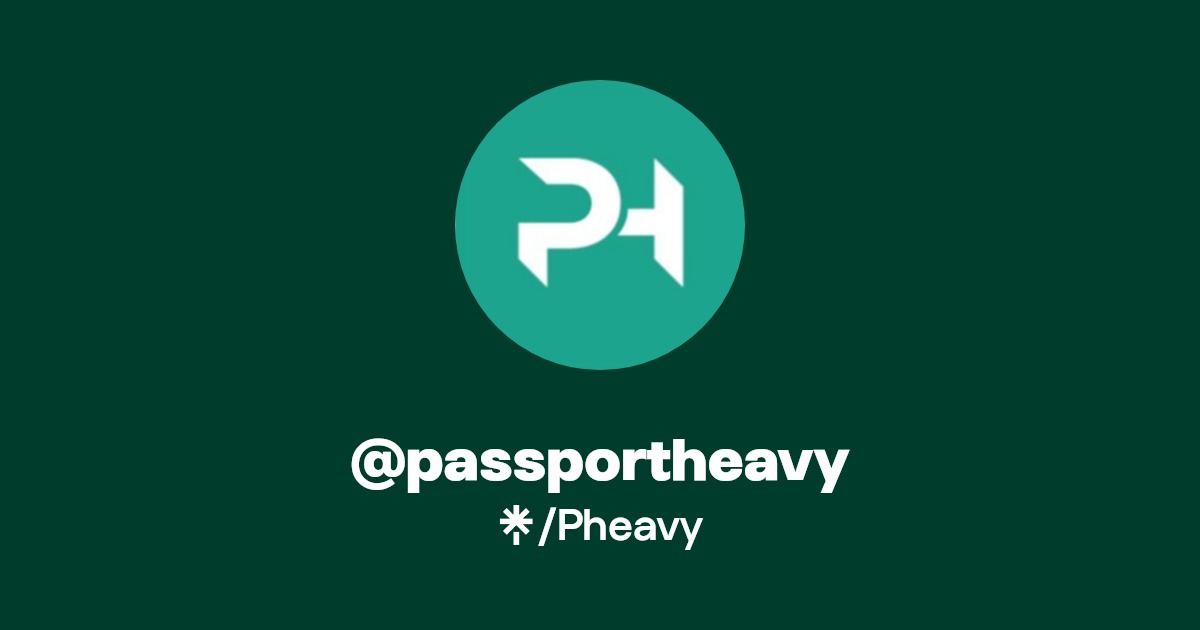passportheavy Instagram, Facebook, TikTok Linktree