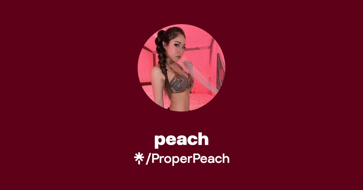 peach | Twitter, Instagram, TikTok, Twitch | Linktree