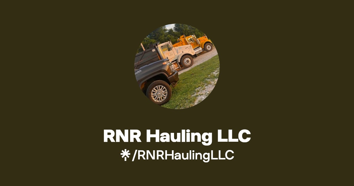 RNR Hauling LLC Facebook Linktree