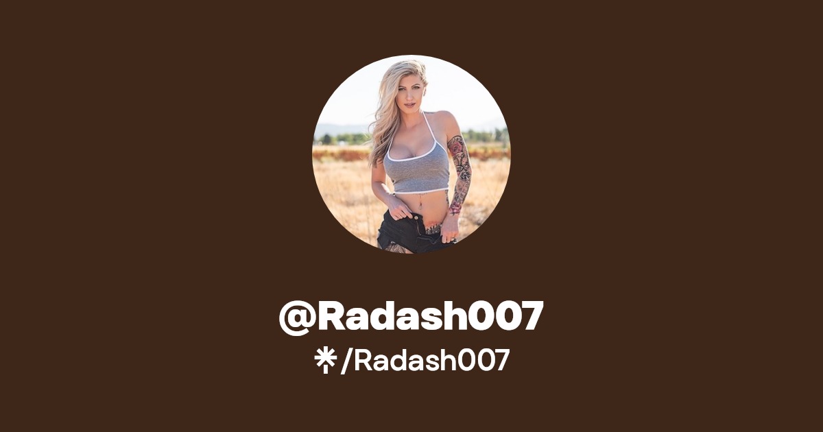 Radash007 | Twitter, Instagram, Facebook | Linktree