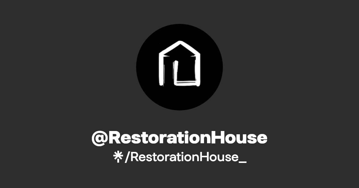 RestorationHouse Twitter, Instagram, Facebook Linktree