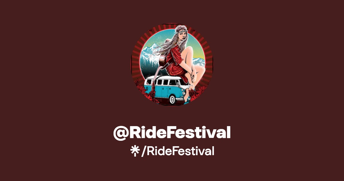 RideFestival Instagram, Facebook Linktree