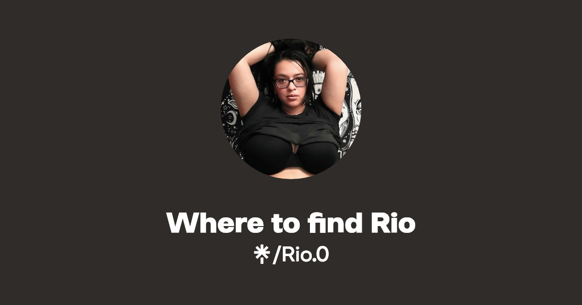 Where to find Rio - Find Where to find Rio Onlyfans - Linktree