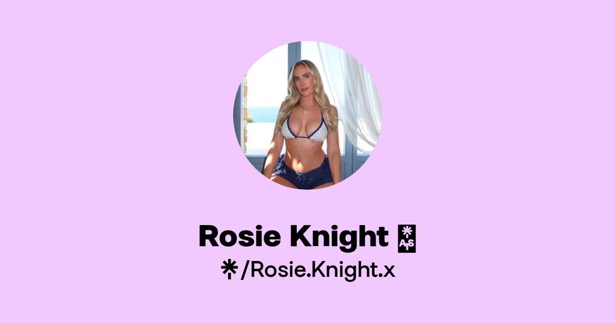 Rosie Knight 🐰 - Find Rosie Knight 🐰 Onlyfans - Linktree
