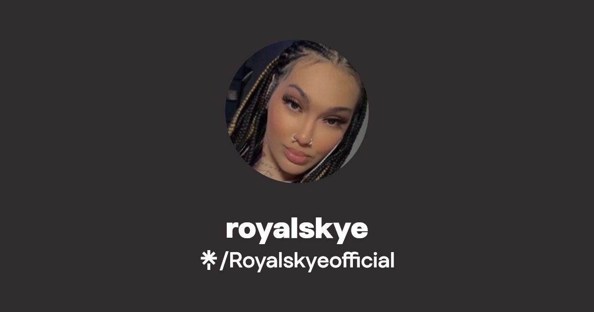 royalskye | OnlyFans, Instagram, TikTok | Linktree