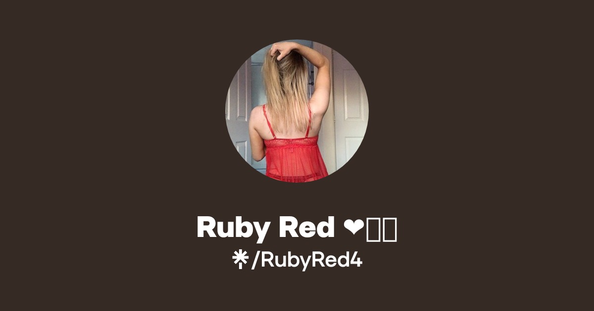 Ruby Red ️💋🍒 - Find Ruby Red ️💋🍒 Onlyfans - Linktree