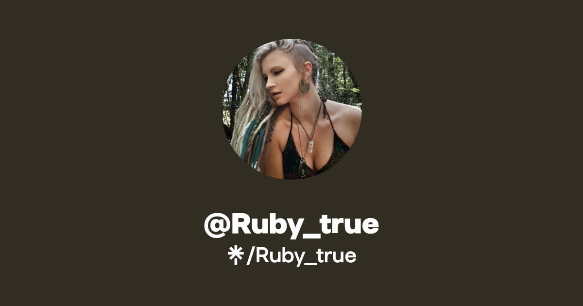 Ruby_true | Twitter, Instagram | Linktree