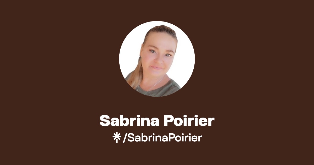 Sabrina Poirier Instagram, Facebook Linktree