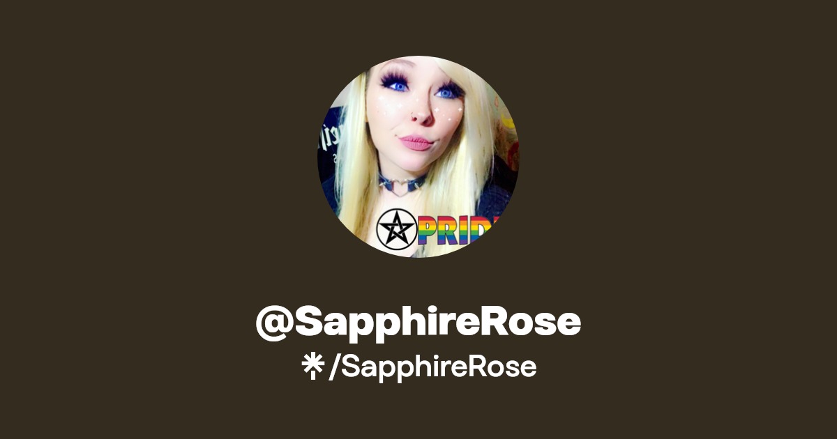 SapphireRose - Find @SapphireRose Onlyfans - Linktree