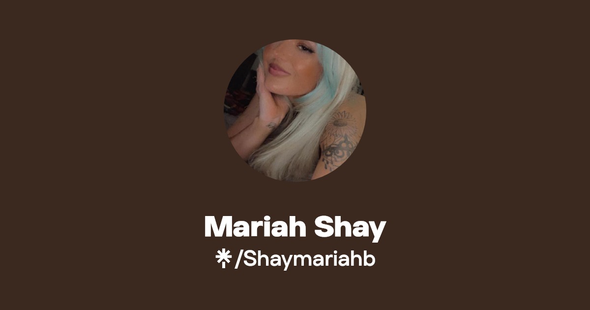 Mariah Shay - Find Mariah Shay Onlyfans - Linktree