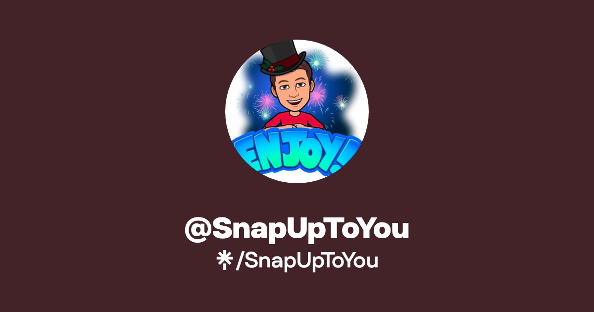 SnapUpToYou | Twitter, Instagram | Linktree