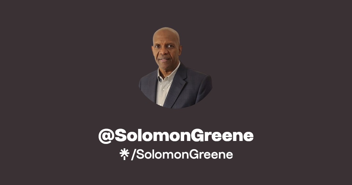 SolomonGreene Instagram, Facebook Linktree