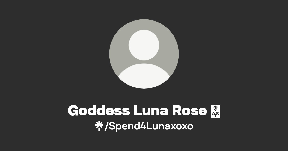 Goddess Luna Rose 🥀 | Instagram | Linktree