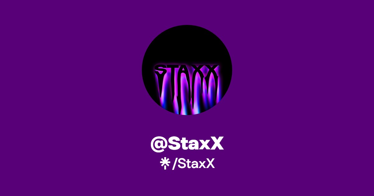 StaxX - Listen on YouTube, Spotify - Linktree