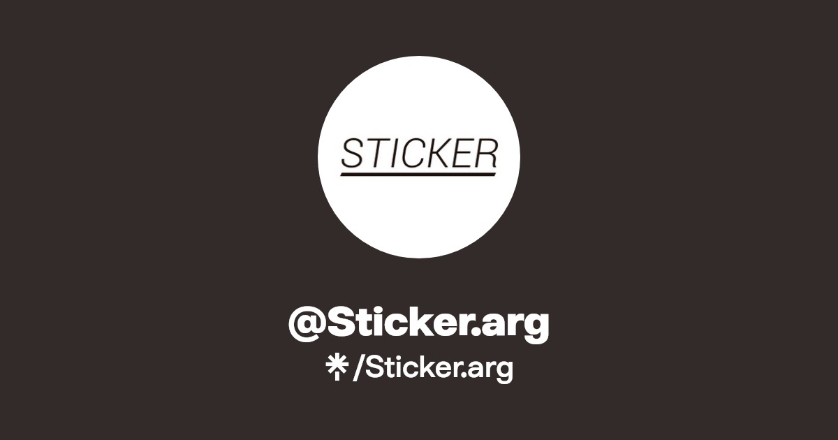 Sticker.arg Instagram, Facebook Linktree