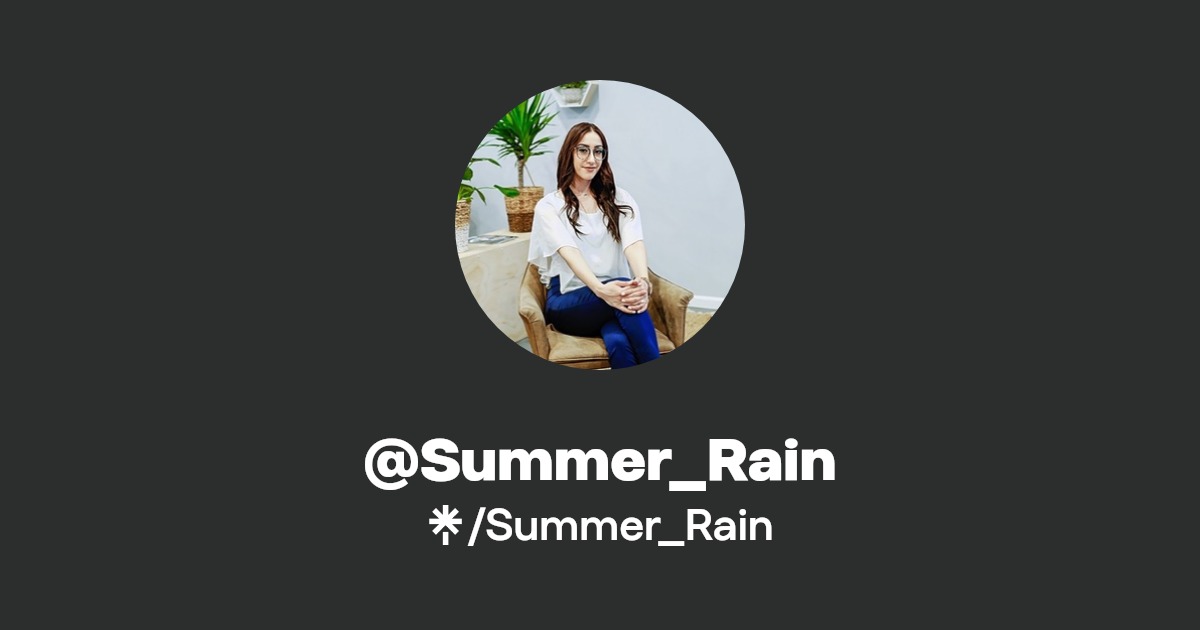 Summer_Rain Instagram, Facebook, TikTok Linktree