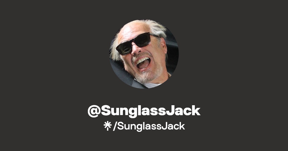 SunglassJack Instagram, Facebook, TikTok Linktree