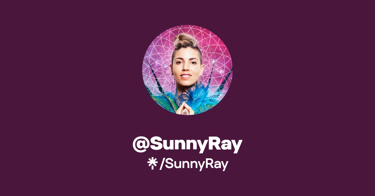 SunnyRay Instagram, Facebook Linktree