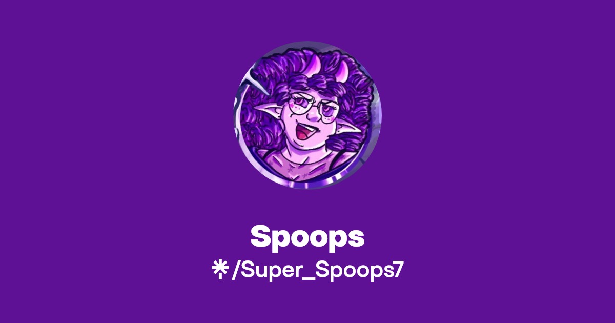 Spoops | Twitter, Instagram, TikTok, Twitch | Linktree