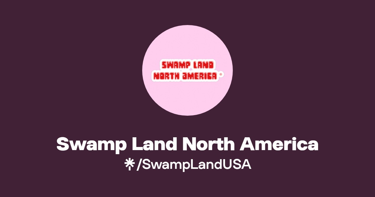 Swamp Land North America Instagram, Twitch Linktree