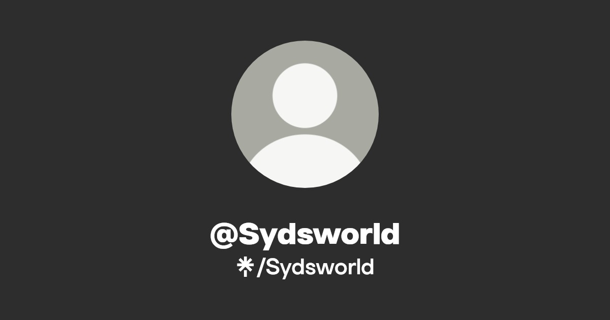 @Sydsworld | Linktree
