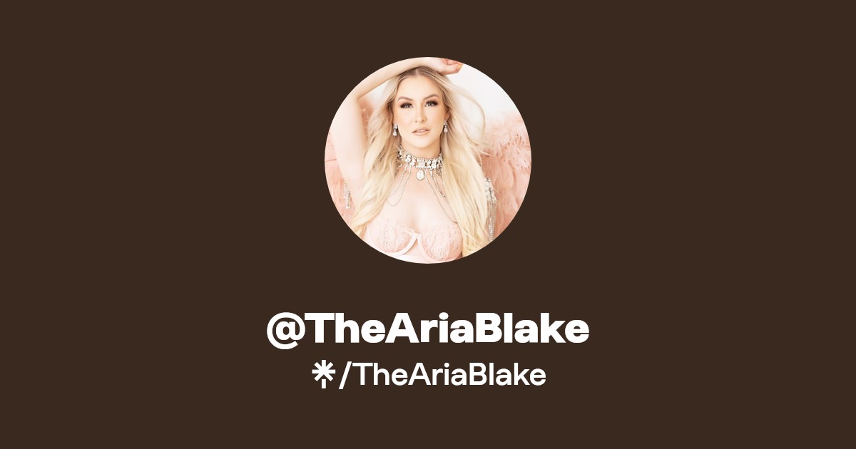 TheAriaBlake - Find @TheAriaBlake Onlyfans - Linktree