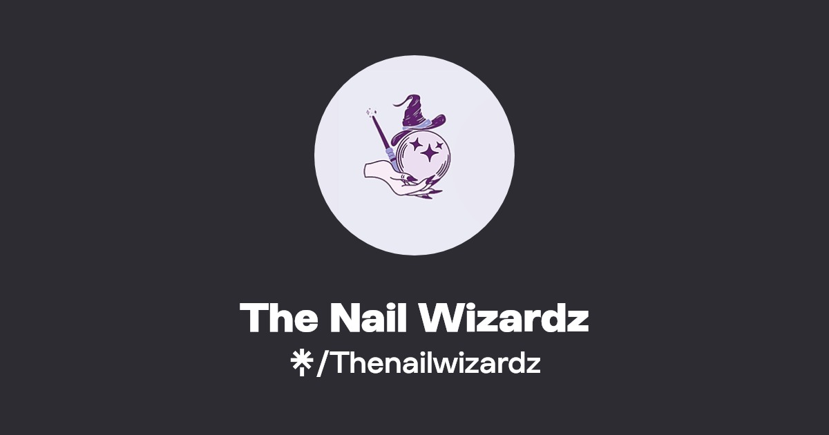 The Nail Wizardz Instagram, TikTok Linktree