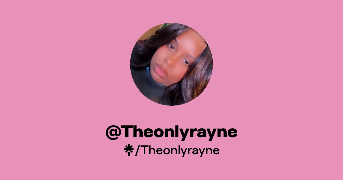 Theonlyrayne - Find @Theonlyrayne Onlyfans - Linktree