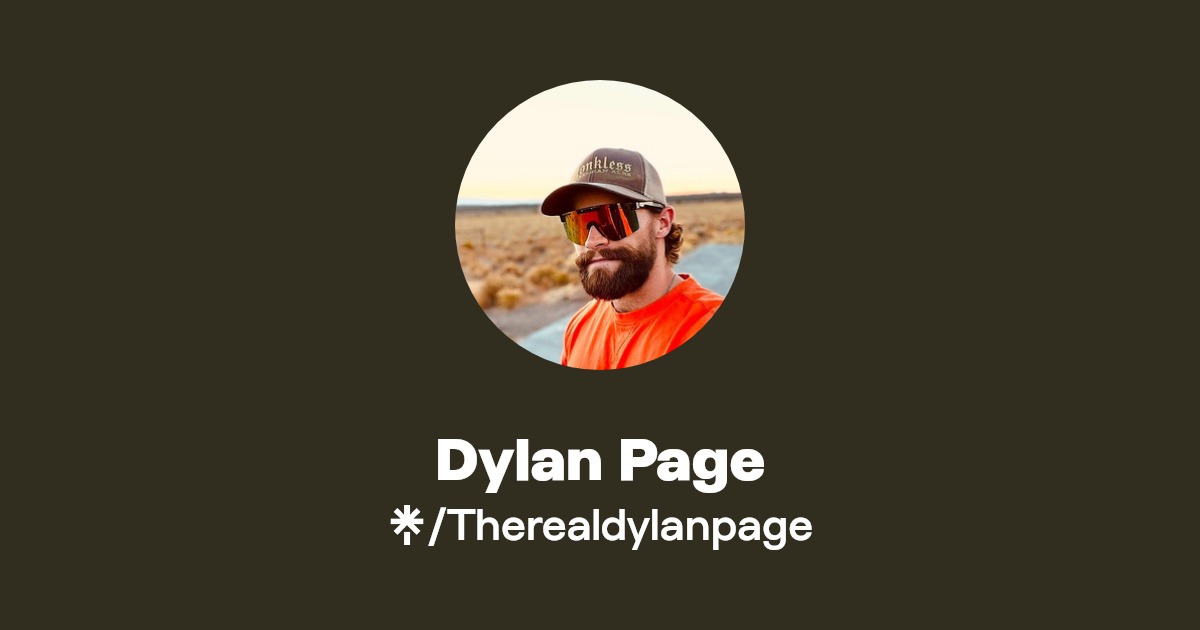 Dylan Page | Instagram | Linktree