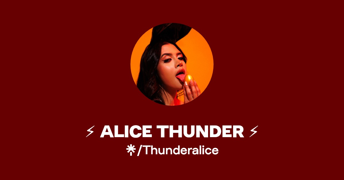 ⚡ ALICE THUNDER ⚡ - Find ⚡ ALICE THUNDER ⚡ Onlyfans - Linktree