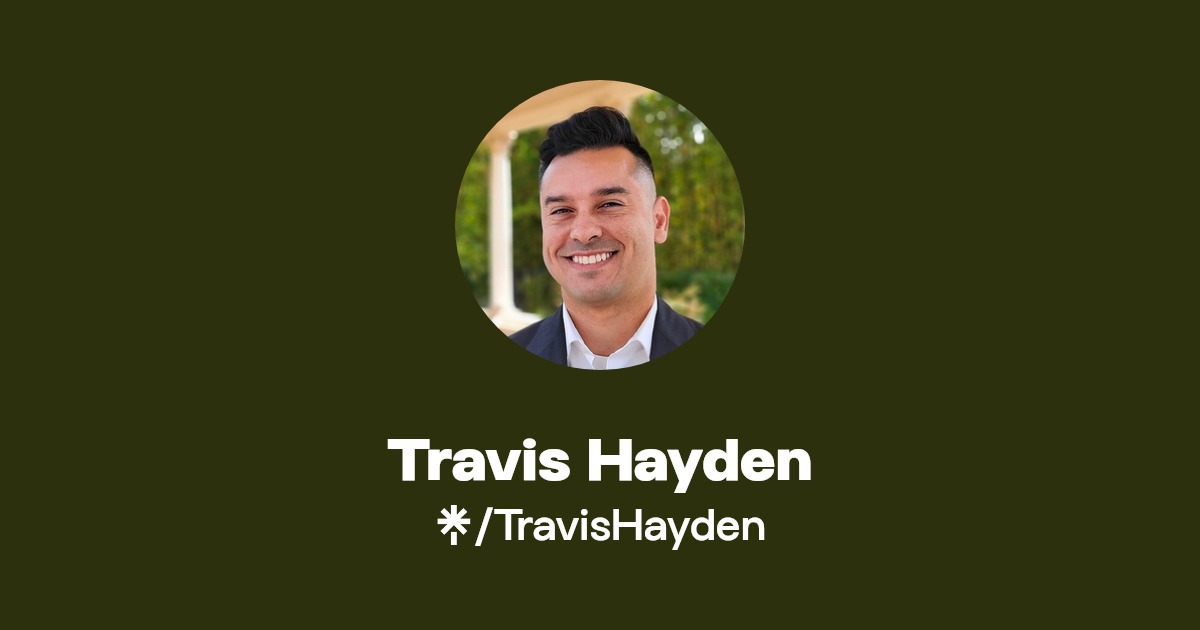 Travis Hayden Lic 02151021 Instagram, Facebook Linktree