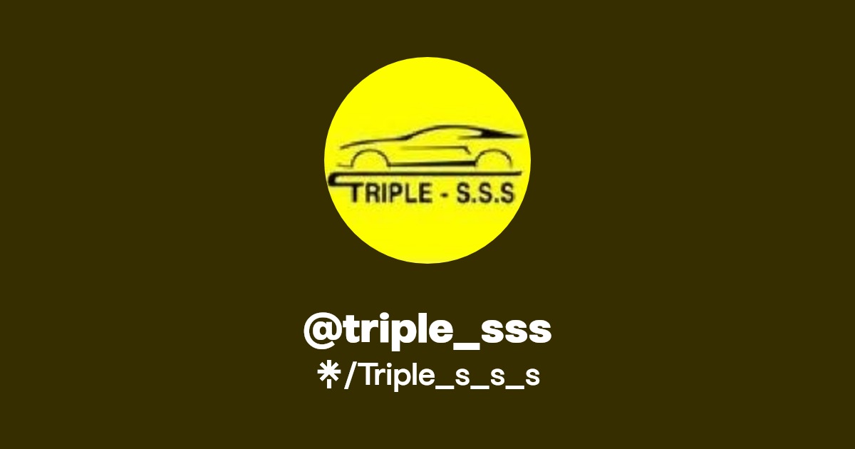 @triple_sss | Instagram, TikTok | Linktree
