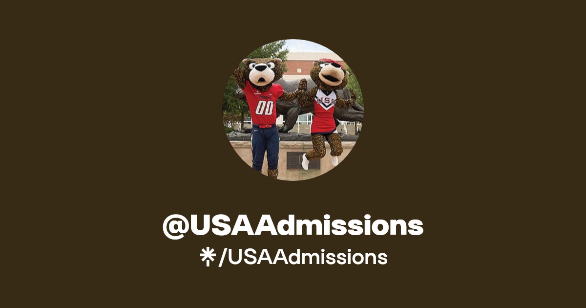 USAAdmissions's link in bio Latest Products and socials Linktree