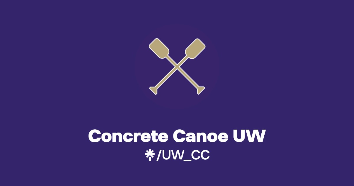 UW Concrete Canoe Instagram Linktree