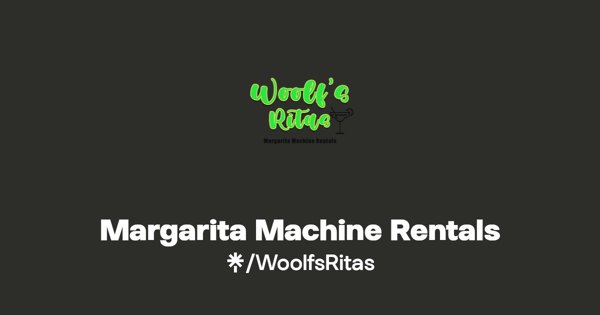Margarita Machine Rentals Instagram, Facebook Linktree