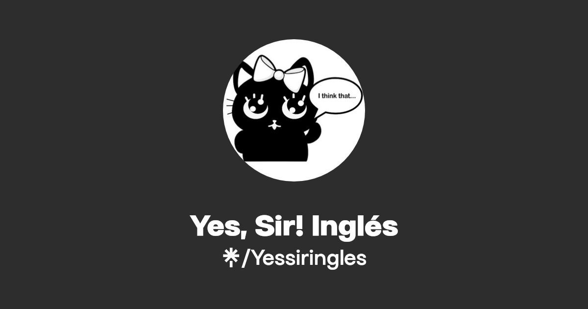Yes, Sir! Inglés Instagram Linktree