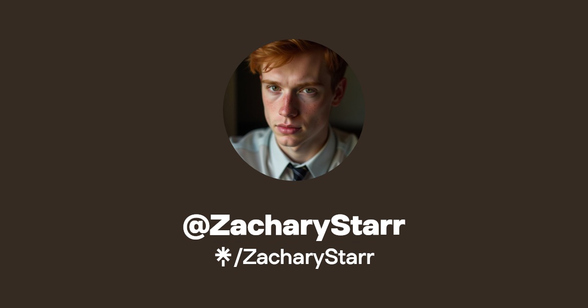 ZacharyStarr | Instagram, Facebook, TikTok | Linktree