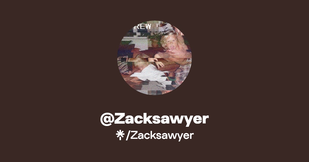 Zacksawyer's link in bio Instagram and socials Linktree