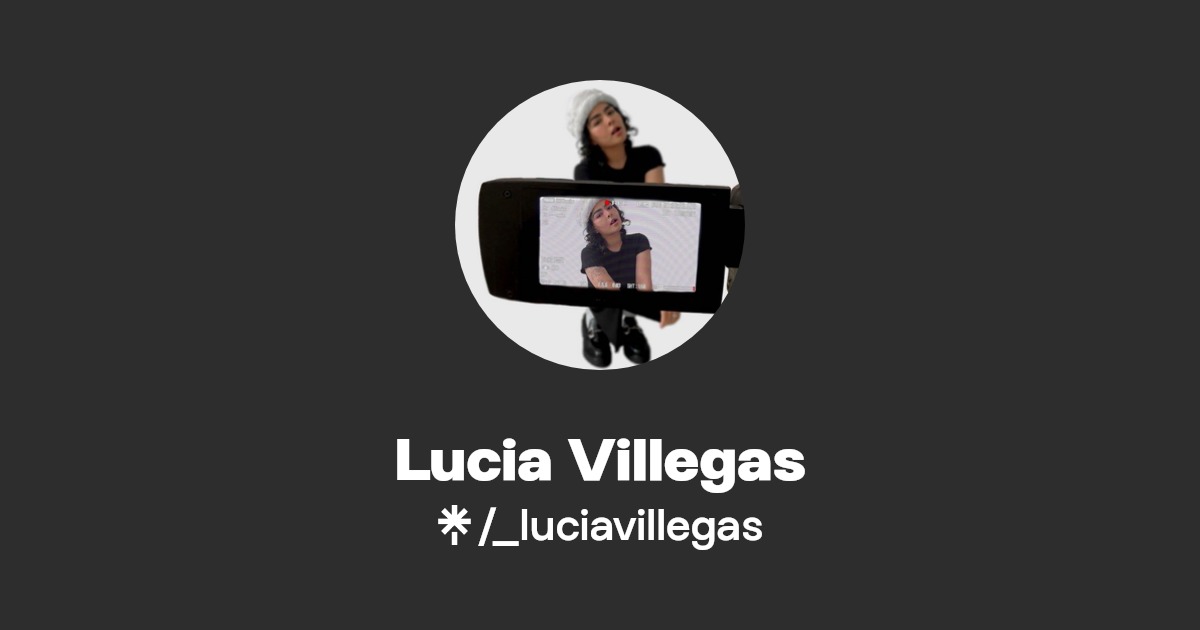 Lucia Villegas Instagram, TikTok Linktree