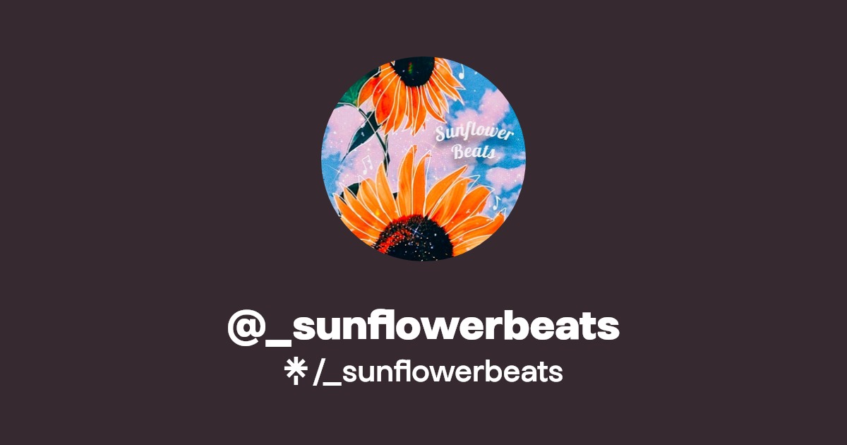 _sunflowerbeats Instagram, Facebook, TikTok Linktree