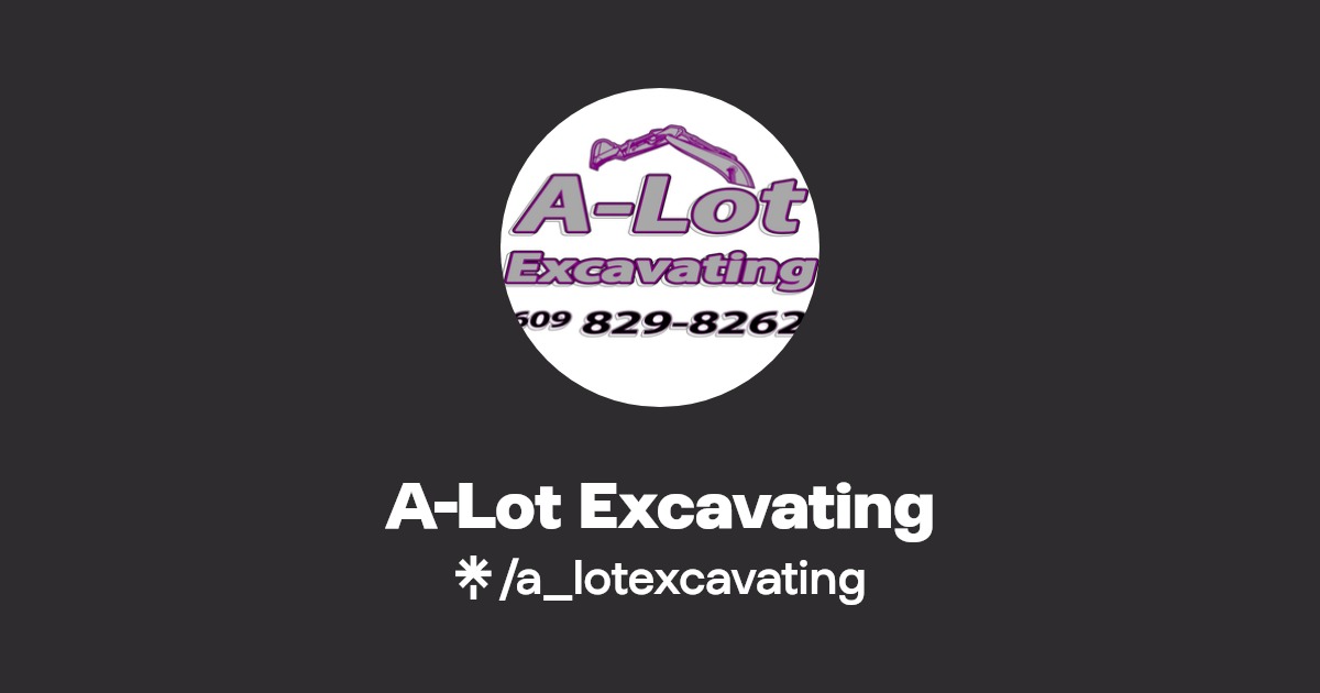 ALot Excavating Instagram, Facebook, TikTok Linktree