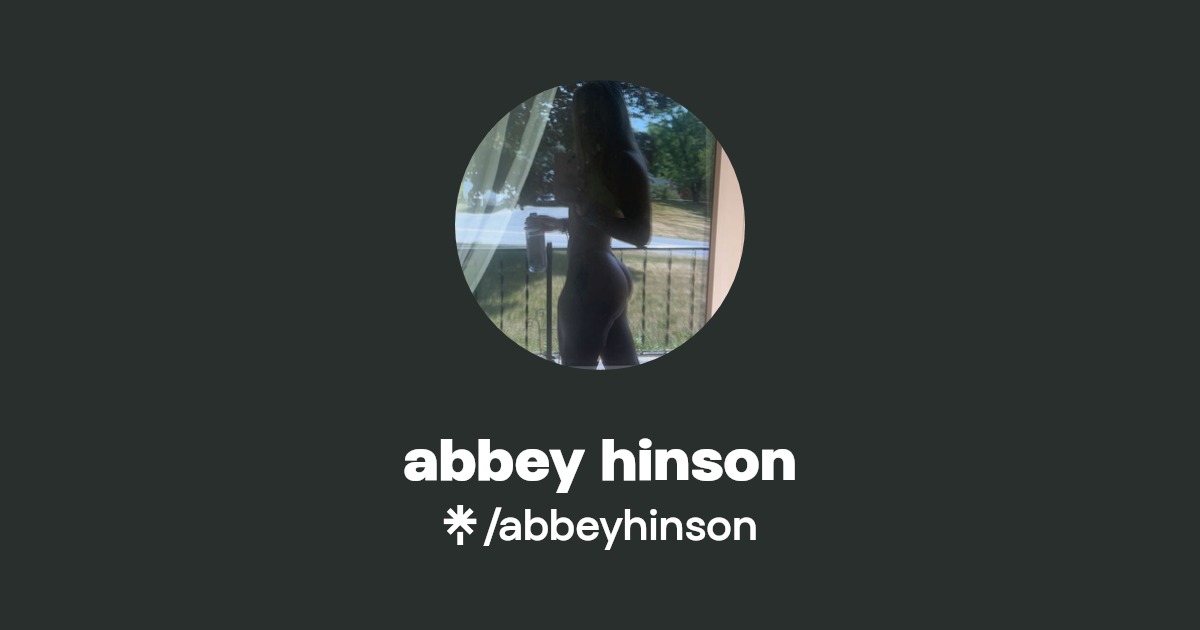 abbey hinson | Instagram, TikTok | Linktree