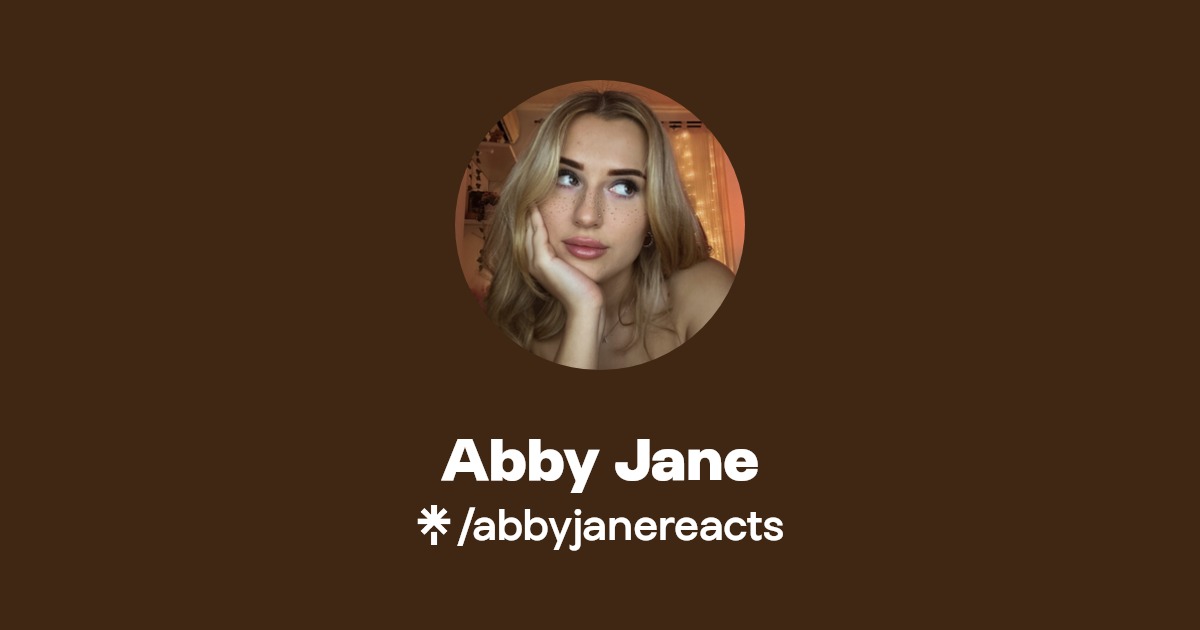 Abby Jane Instagram Linktree