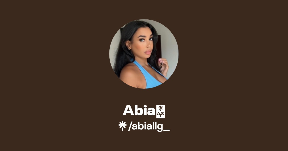 Abia💋 - Find Abia💋 Onlyfans - Linktree