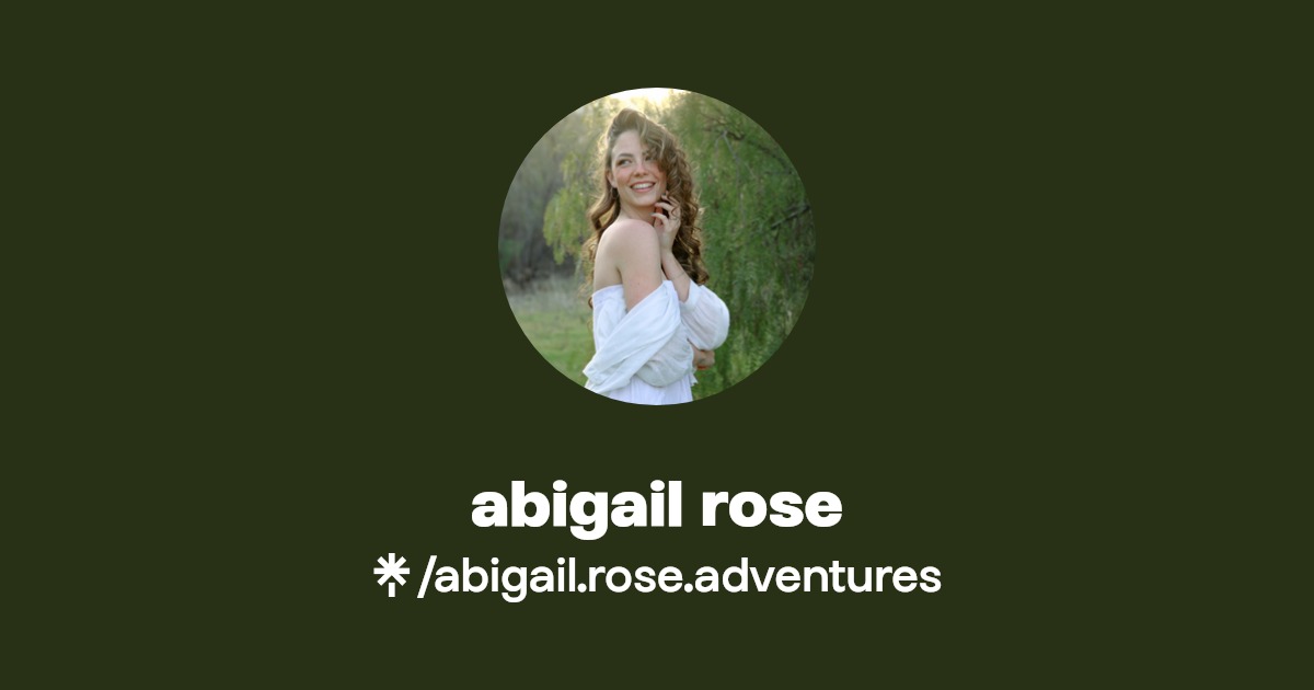 abigail rose Instagram Linktree