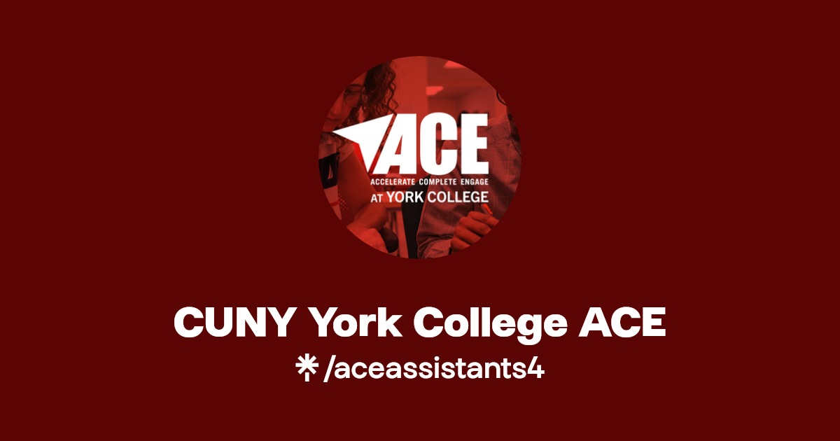 CUNY York College ACE Twitter, Instagram, Facebook Linktree