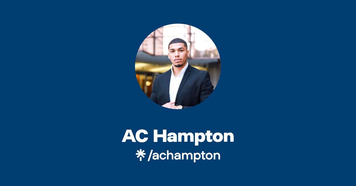AC Hampton Instagram, TikTok Linktree